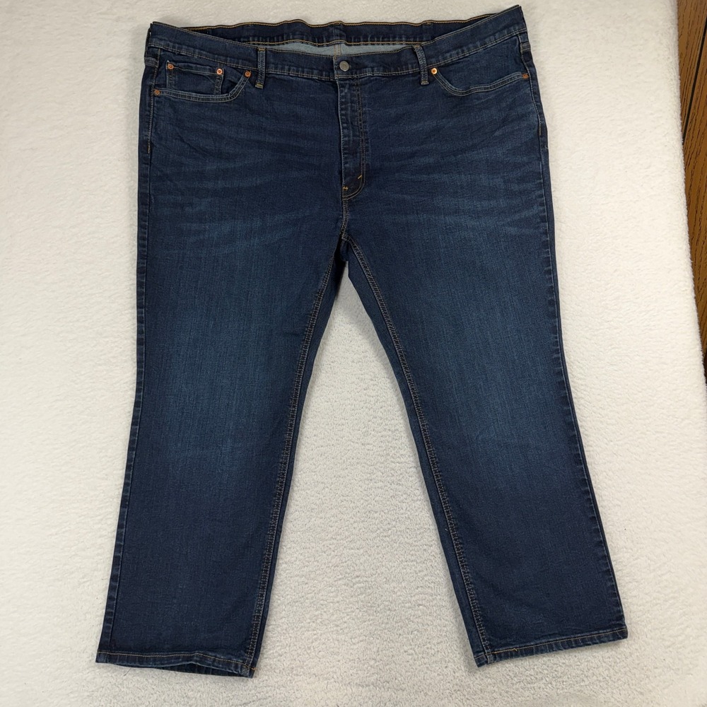 Levi’s 541 Athletic Straight Jeans Men’s 50x30 (49x27) Dark Wash Denim Stretch